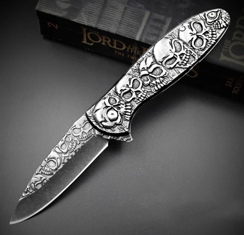 Tactical Nigh Skull Foldable Pocket Knife - Image 6