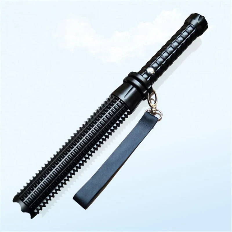 Tactical Rechargeable Flashlight Telescopic Self Defense Stick - Image 3