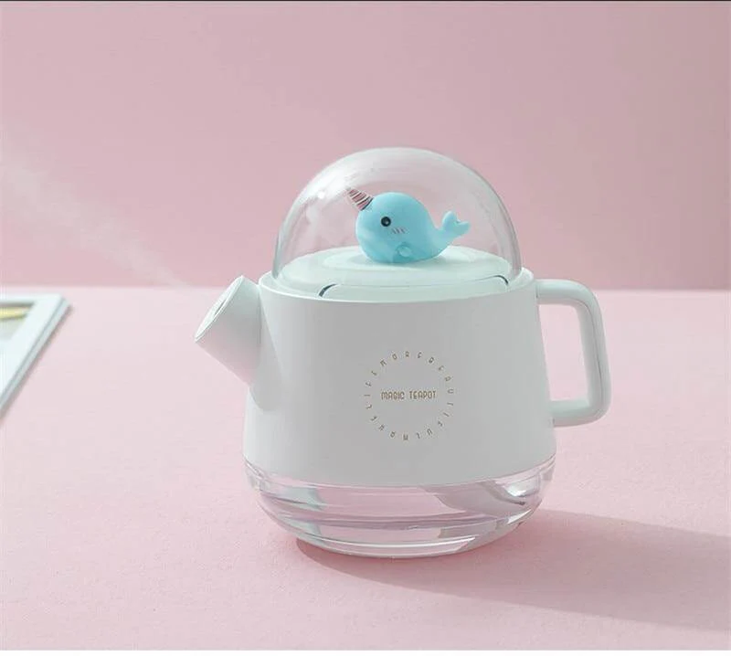 Teapot USB Colorful Air Humidifier Night Light - Image 11