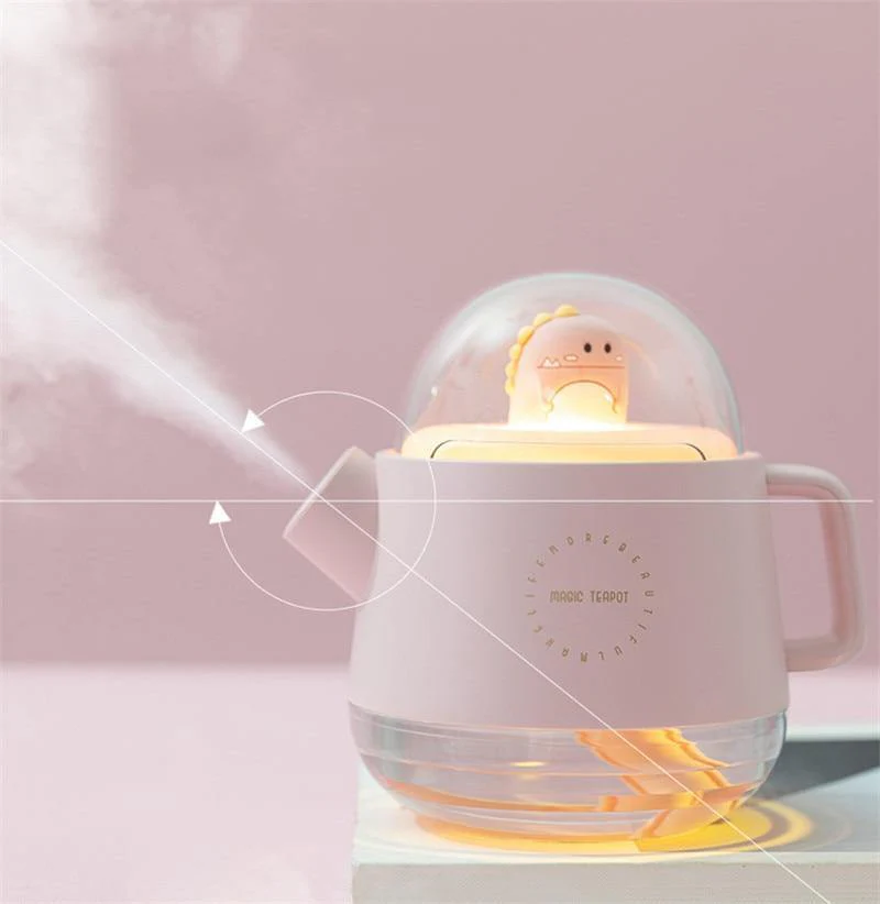 Teapot USB Colorful Air Humidifier Night Light - Image 12
