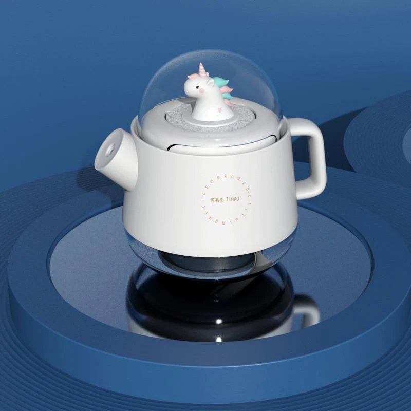 Teapot USB Colorful Air Humidifier Night Light - Image 17