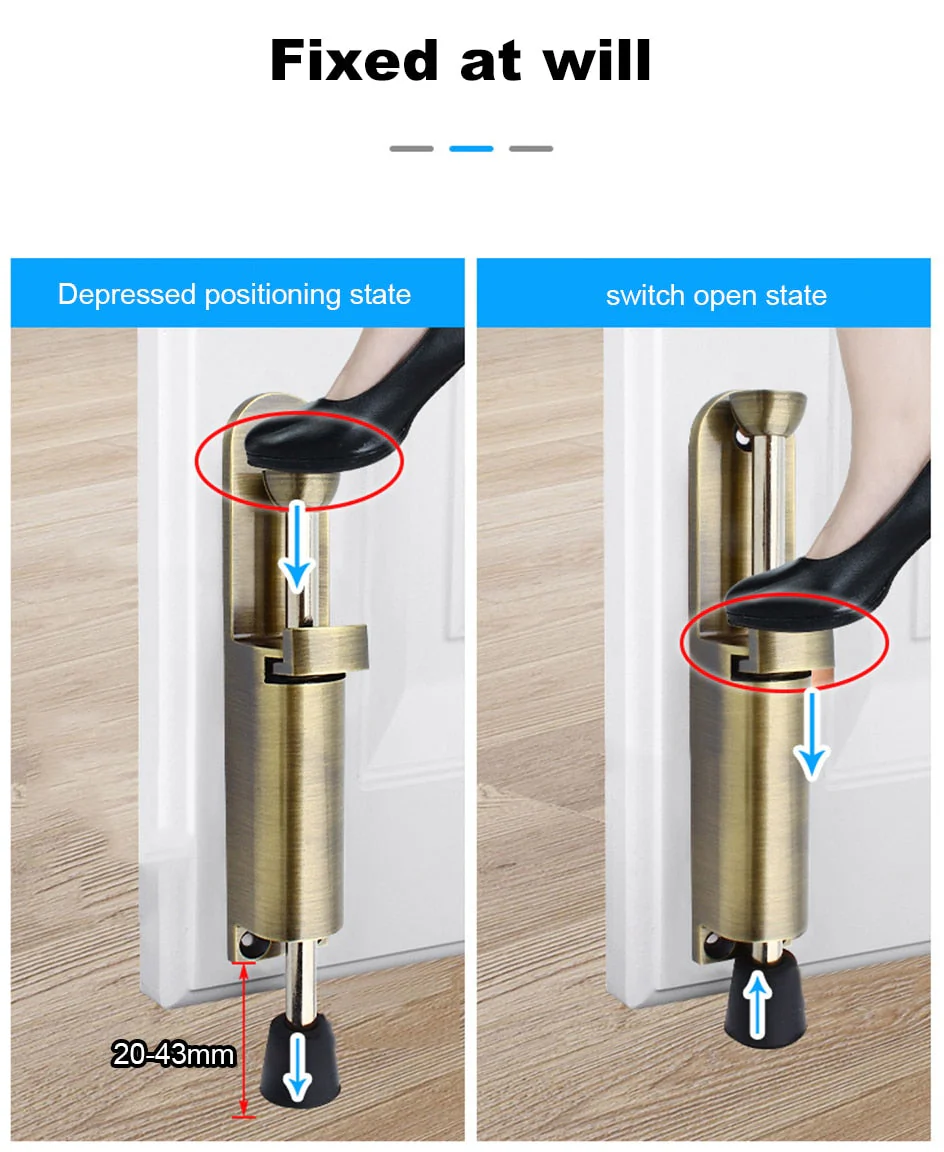 Telescopic Adjustable Heavy Duty Door Stopper - Image 3