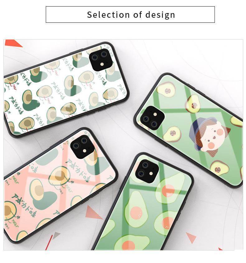 Tempered Glass Avocado iPhone 11 Cases - Image 4