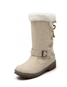 Thick Stylish Colorful Snow Boots for Women - Image 11