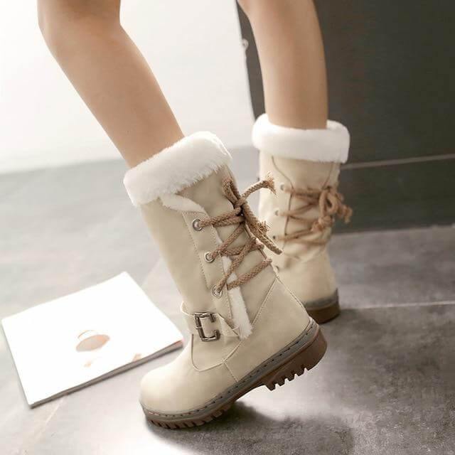 Thick Stylish Colorful Snow Boots for Women - Image 2