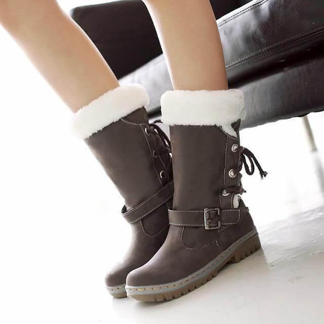 Thick Stylish Colorful Snow Boots for Women - Image 5