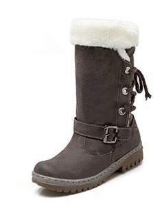Thick Stylish Colorful Snow Boots for Women - Image 9