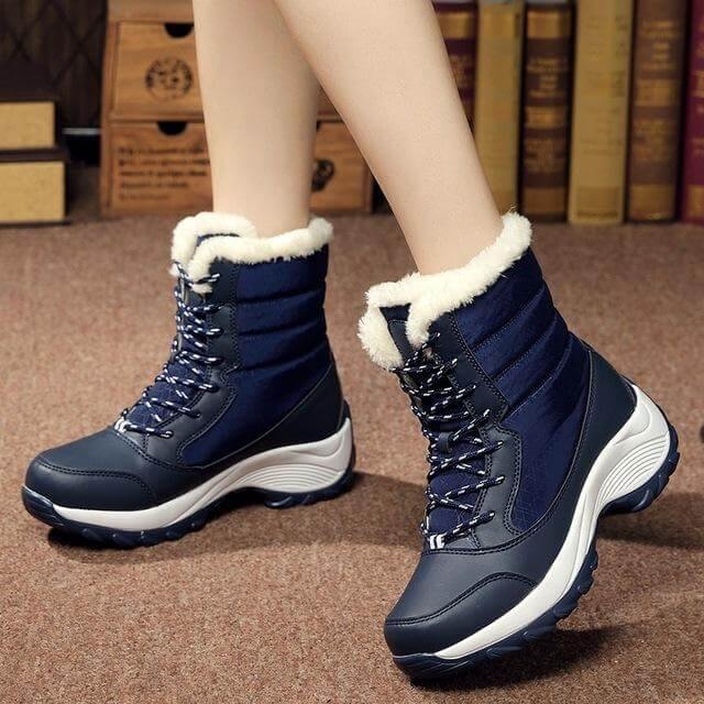 Thick Warm Waterproof Modern Winter Boots for Women - Image 5