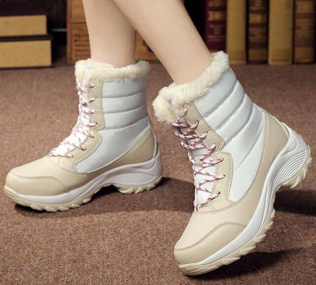 Thick Warm Waterproof Modern Winter Boots for Women - Image 6