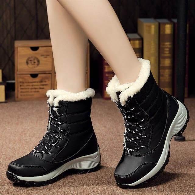 Thick Warm Waterproof Modern Winter Boots for Women - Image 9