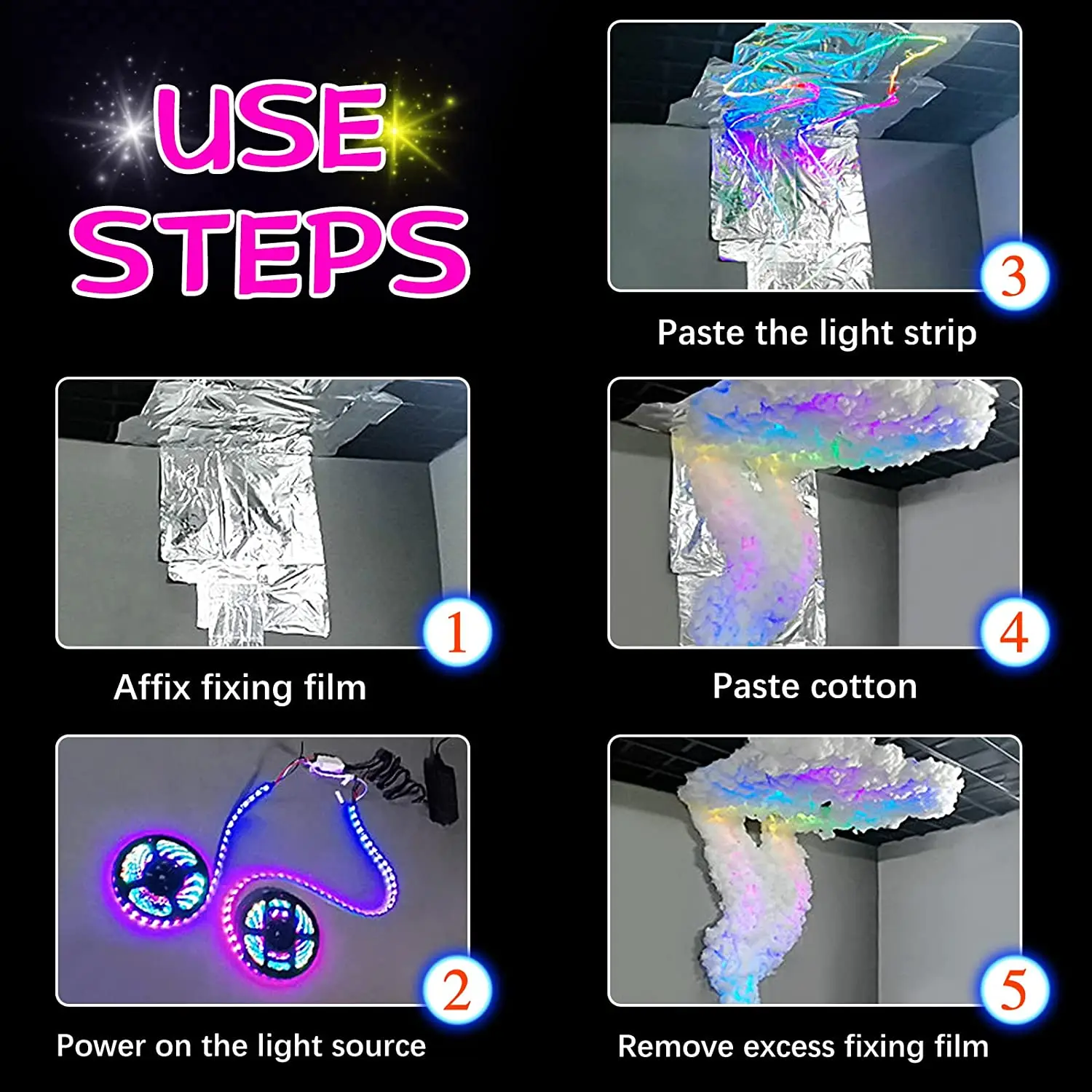 Thunder Glow 3D Lightning DIY Atmosphere Light Kit - Image 6