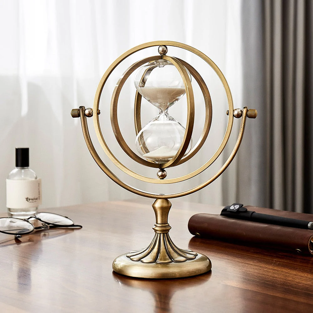 Time Charmer Metal Hourglass Decor - Image 11