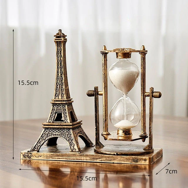 Time Charmer Metal Hourglass Decor - Image 2