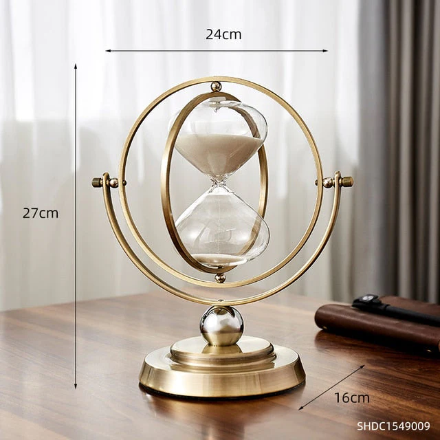Time Charmer Metal Hourglass Decor - Image 5