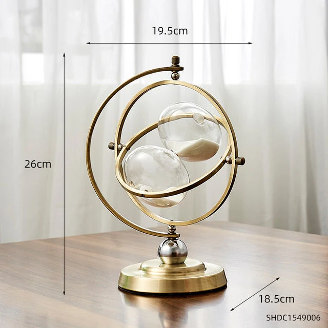 Time Charmer Metal Hourglass Decor - Image 7