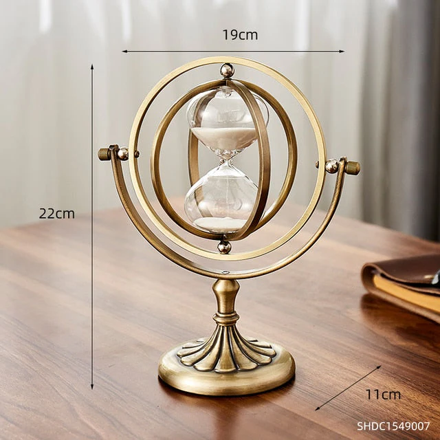 Time Charmer Metal Hourglass Decor - Image 8