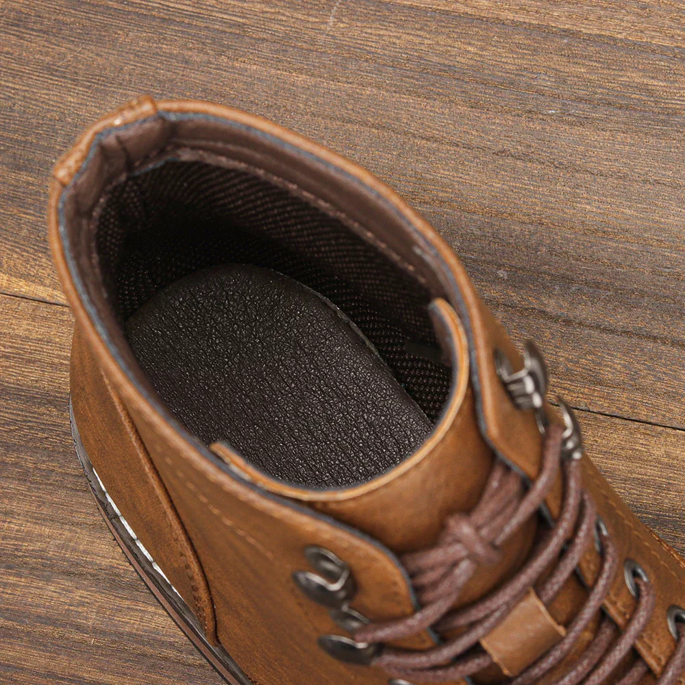 Timeless Vintage Leather Lace-Up Everyday Casual Boots - Image 4