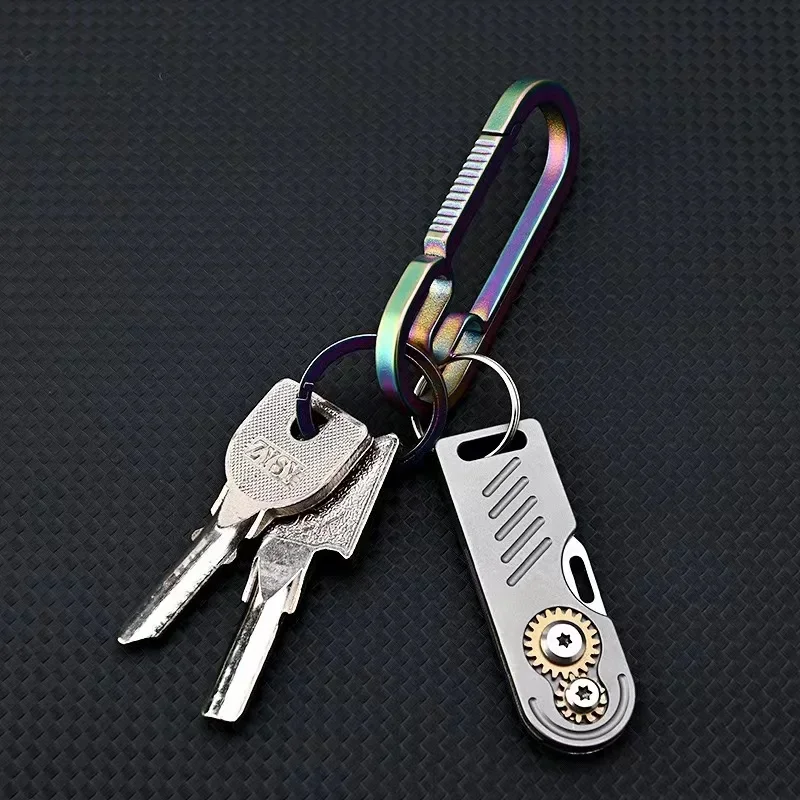 Titanium Gear Folding EDC Knife - Image 3
