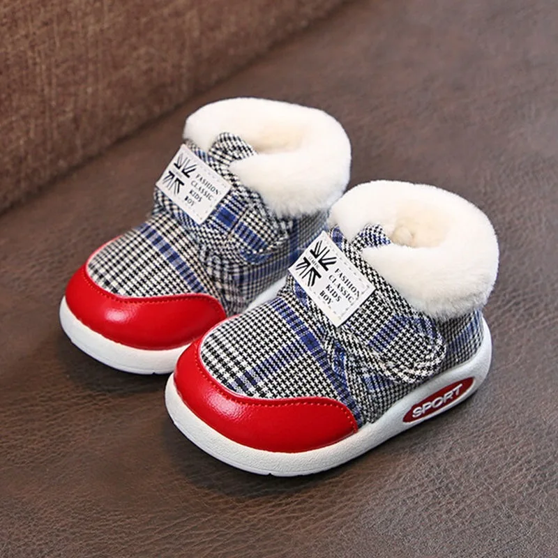 Toddler First Walk Warm Winter Sneakers - Image 2