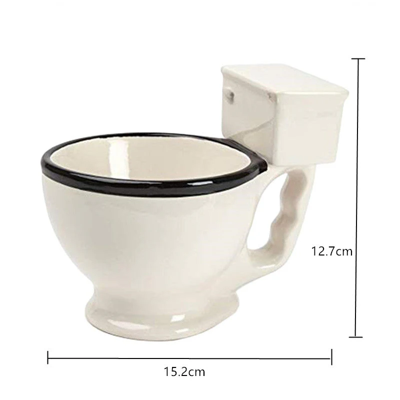 Toilet Ceramic Coffee Mugs with Handgrip - Image 3
