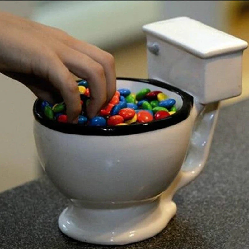 Toilet Ceramic Coffee Mugs with Handgrip - Image 5