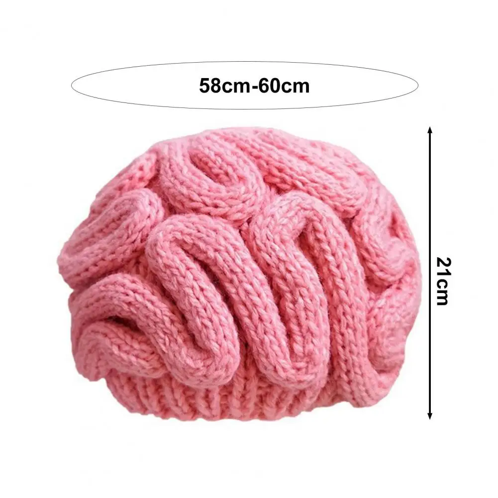 Too Much IQ Knitted Brain Beanie - Image 8