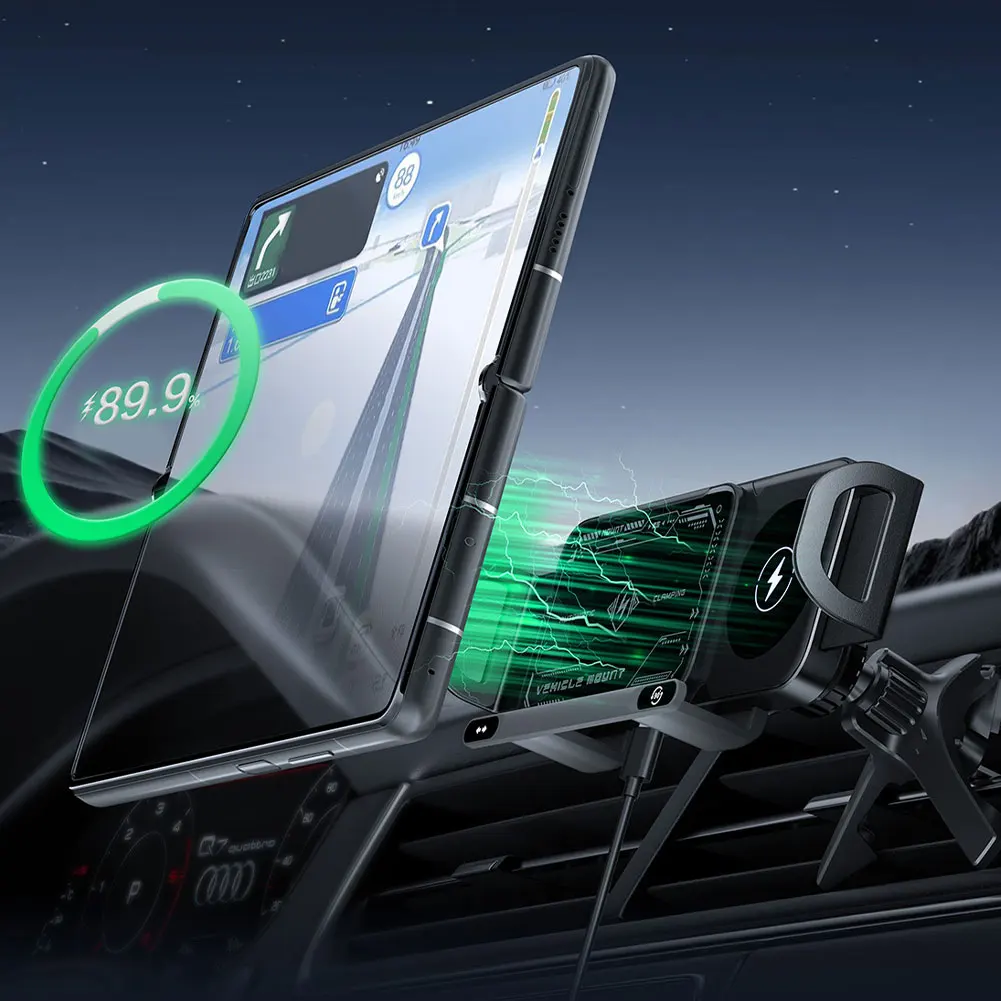 Touch & Rotate Automatic Universal Car Wireless Charge Phone Holder - Image 3