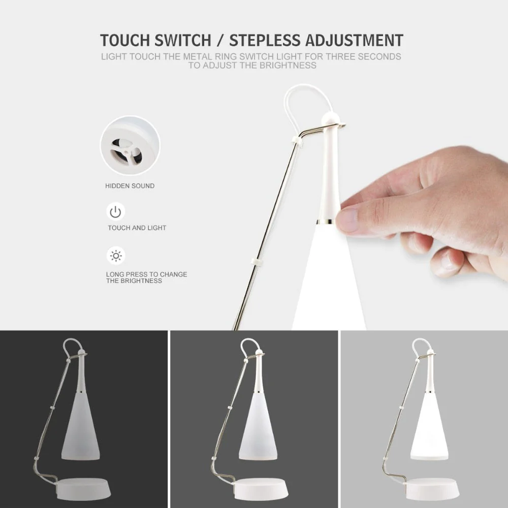 Touch Sensor Bluetooth Speaker Led Table Lamp - Image 13