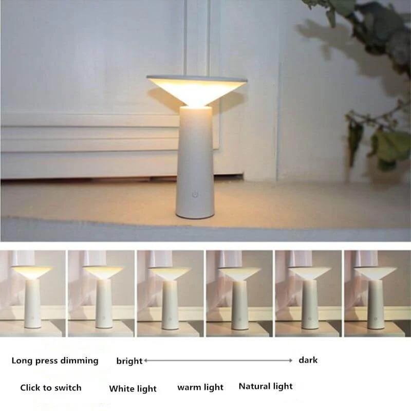 Touch Switch Chargeable 3 Modes LED Dimmable Desk Reading Lamp - Image 8