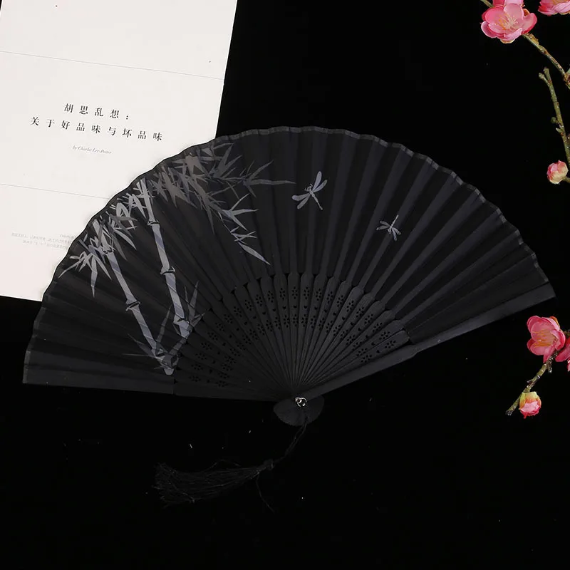 Traditional Japanese Style Floral Hand Fan - Image 14