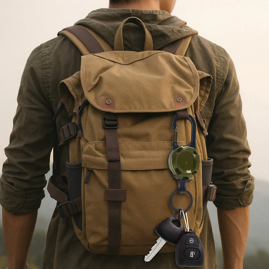 Trail Lock Anti-Lost Retractable Carabiner Keychain - Image 4