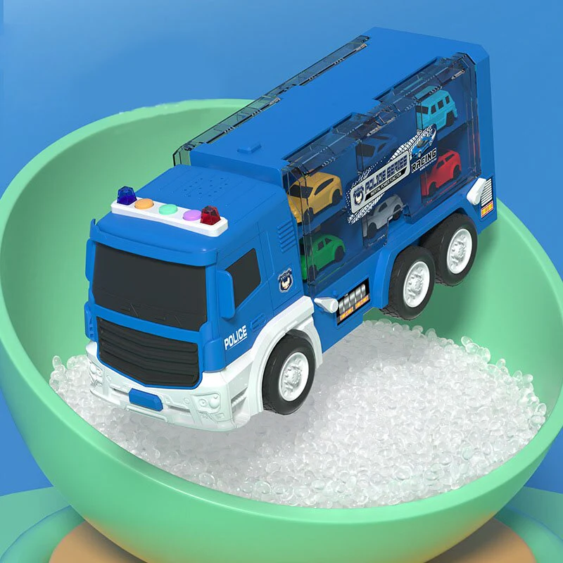 Transforming Truck Building Car Race Toy - Image 3