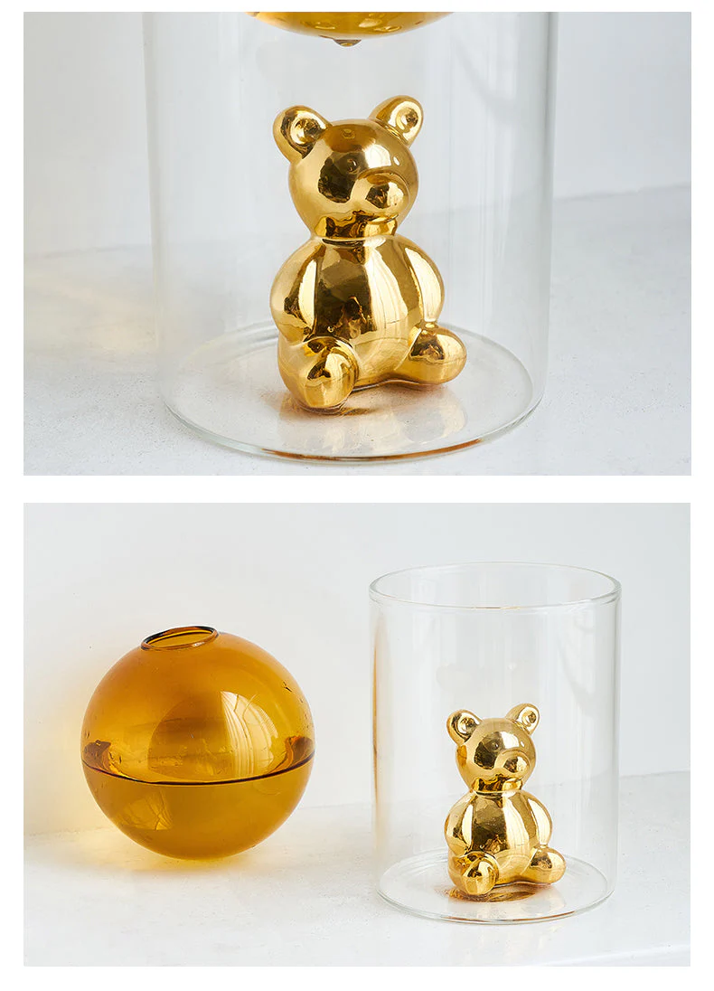 Transparent Double Glass Terrarium Art Vase - Image 3