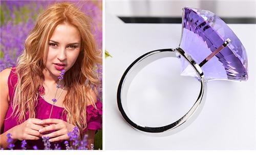 Transparent Giant Crystal Ring - Image 3