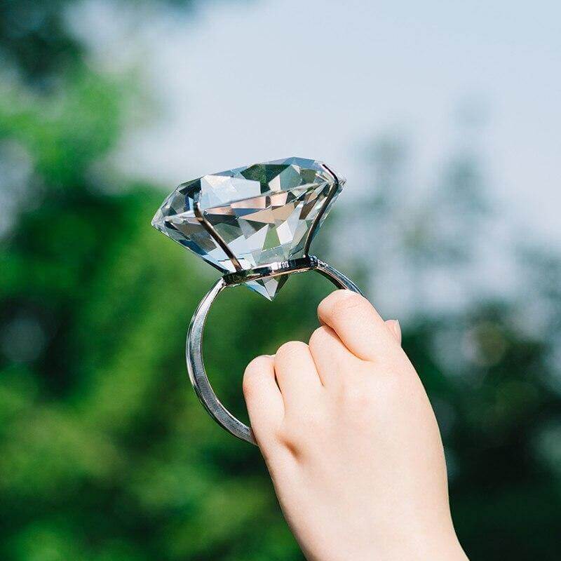 Transparent Giant Crystal Ring - Image 6