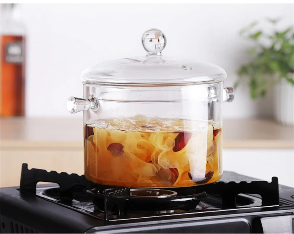 Transparent Glass Heat-Resistant Soup Pot - Image 10