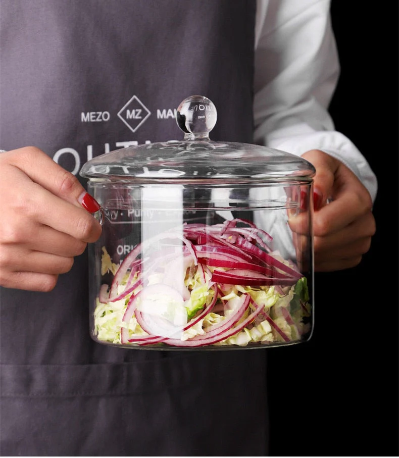 Transparent Glass Heat-Resistant Soup Pot - Image 11