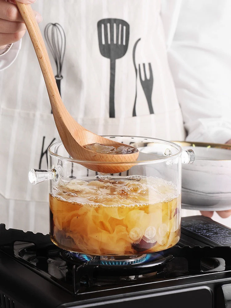 Transparent Glass Heat-Resistant Soup Pot - Image 5
