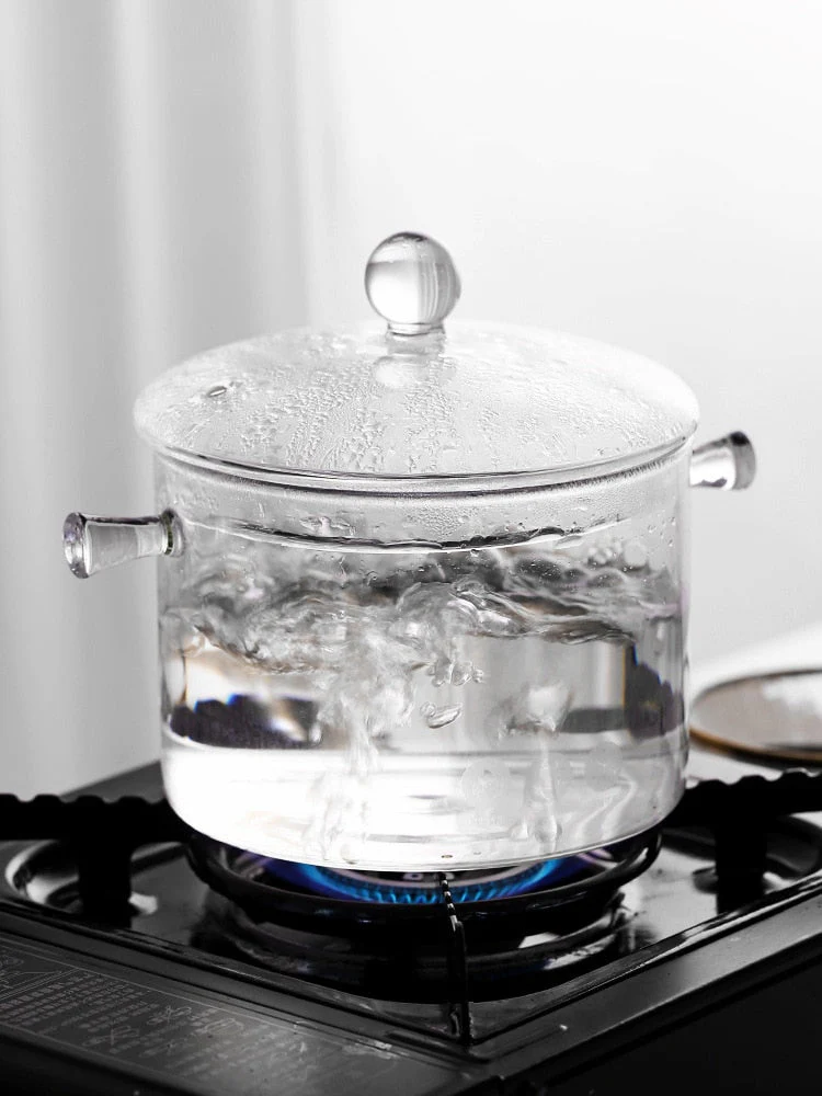 Transparent Glass Heat-Resistant Soup Pot - Image 6