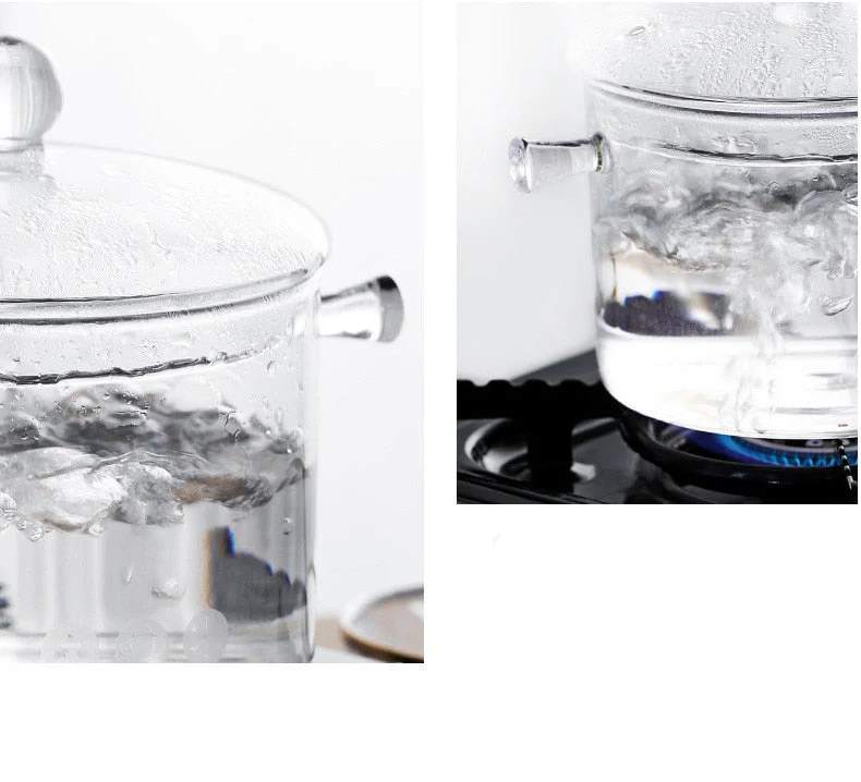 Transparent Glass Heat-Resistant Soup Pot - Image 9