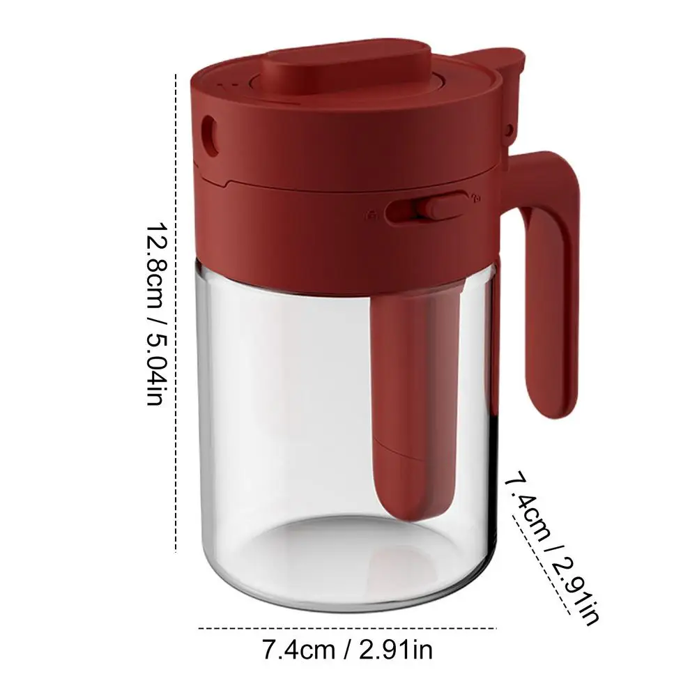 Transparent Glass Lockable Airtight Seasoning Jar with Spoon - Image 8