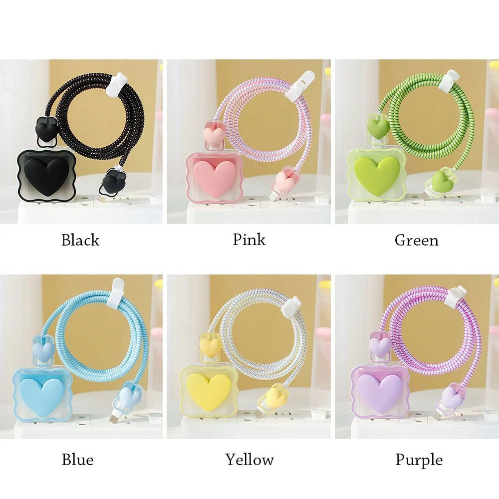 Transparent Love Charging Cable Protector Case - Image 4