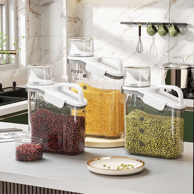Transparent Measuring Food Storage Dispenser - Image 4