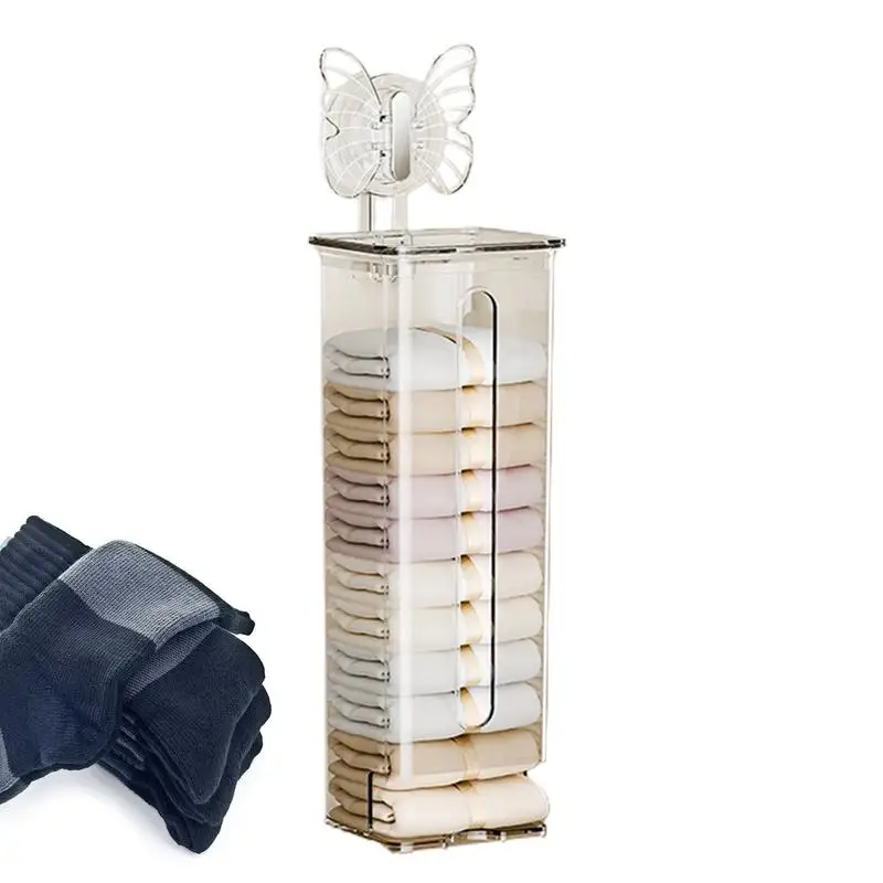 Transparent Multifunctional Wall-Mounted Sock Organizer - Image 2