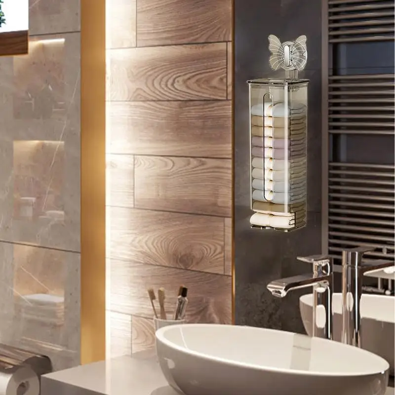 Transparent Multifunctional Wall-Mounted Sock Organizer - Image 3