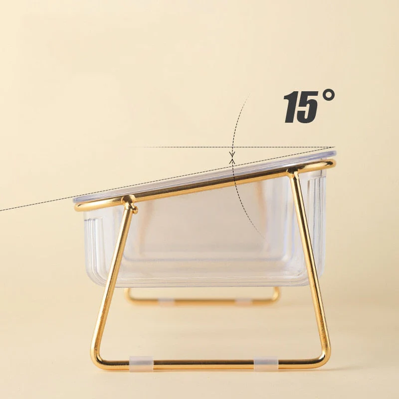 Transparent Non-slip Double Pet Bowl - Image 6