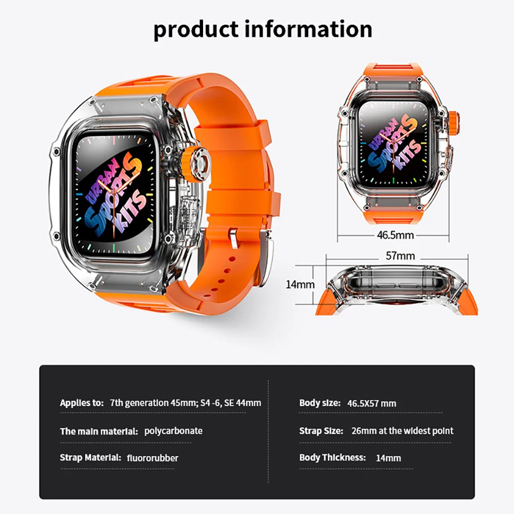 Transparent Smart Watch Strap Mod Kit Case - Image 12
