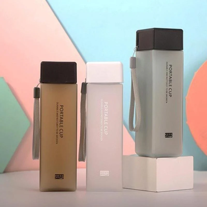 Transparent Square Classy Water Bottle Thermos - Image 4