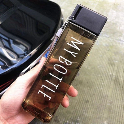 Transparent Square Classy Water Bottle Thermos - Image 6