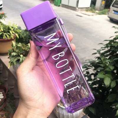 Transparent Square Classy Water Bottle Thermos - Image 8